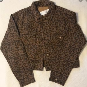 Leopard Denim Jacket